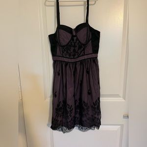 American eagle short Black and Purple lace Dress